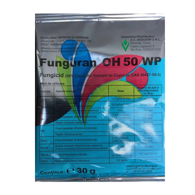 Funguran OH 50 WP 30 gr - seminte-de-legume.ro - seminte-de-legume.ro