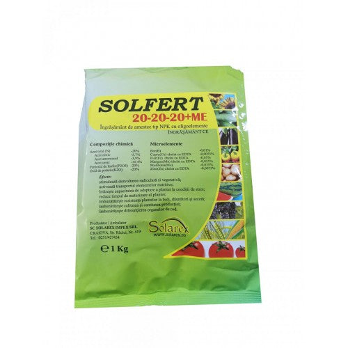 Solfert 20-20-20 +ME 1 kg - seminte-de-legume.ro - seminte-de-legume.ro